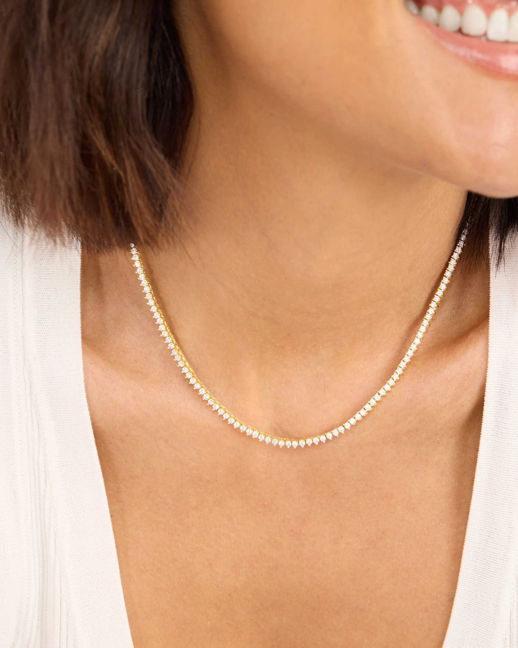 Not Your Basic Tennis Necklace 2mm - alternate view